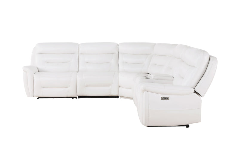 Global Furniture U8522 White Sectional