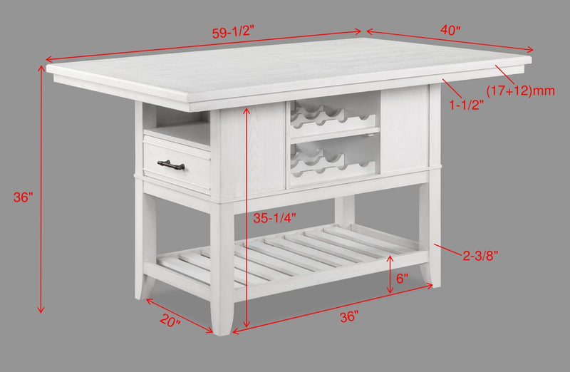 Crown Mark Wendy Counter Height Table