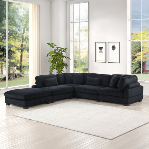 Galaxy Home Bentley Black Setup 2 Sectional