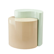 Galaxy Home Ying Yang Mint Taupe End Table