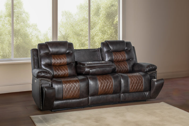 New Classic Furniture Nikko Brown 3pc Power Living Room Set