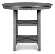 New Classic Furniture Gia Gray Round 5pc Counter Height Set