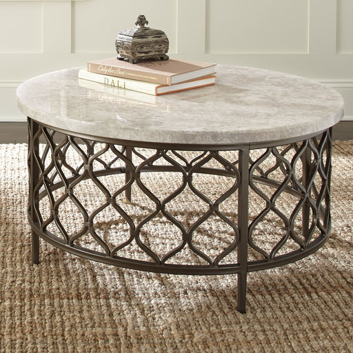 Steve Silver Roland White Bronze Cocktail Table