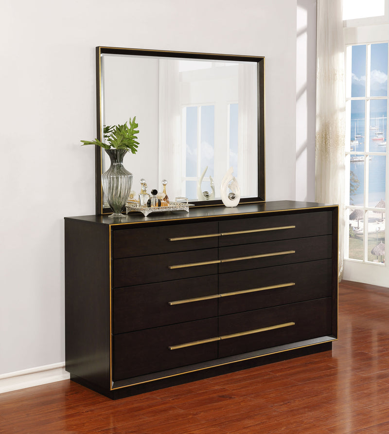 Coaster Furniture Durango Smoked Peppercorn Dresser and Mirror
