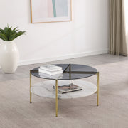 Coaster Furniture Jonelle Smoke Grey Coffee Table