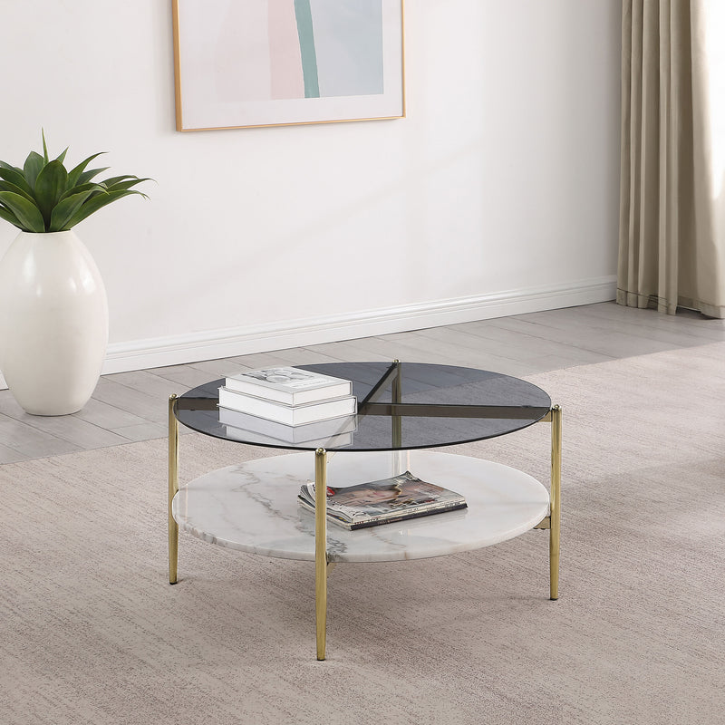 Coaster Furniture Jonelle Smoke Grey Coffee Table