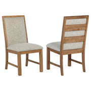 2 Coaster Furniture Bruner Natural Brown Dining Side Chairs