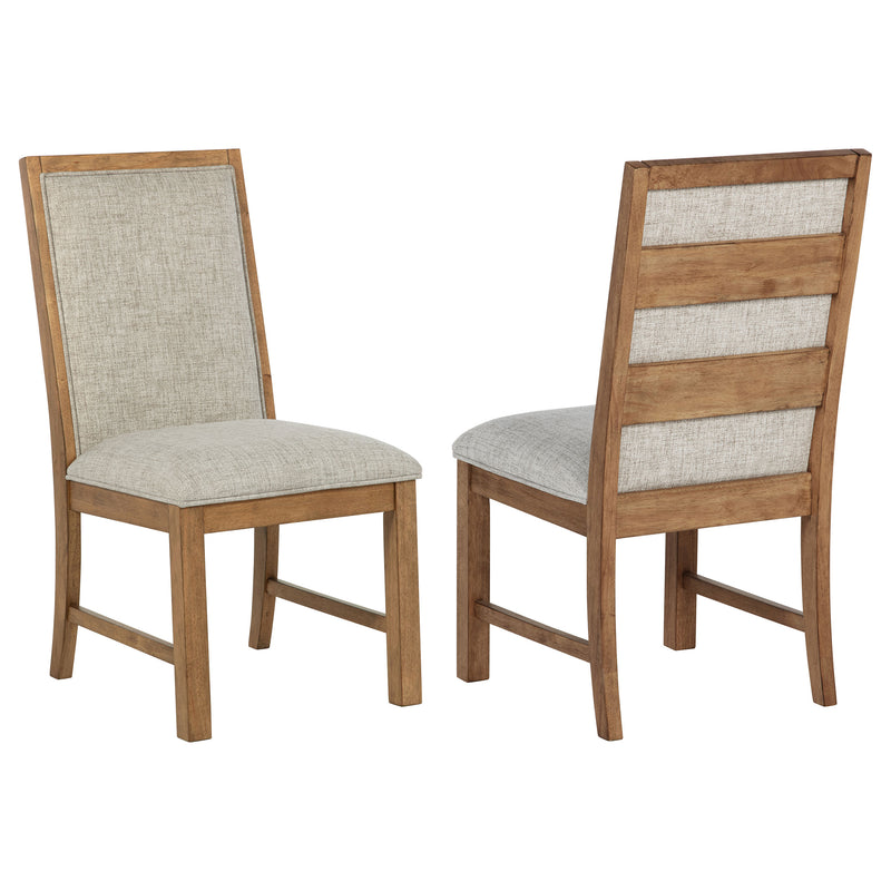 2 Coaster Furniture Bruner Natural Brown Dining Side Chairs