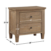 Steve Silver Riverdale Driftwood 2 Drawer Nightstand
