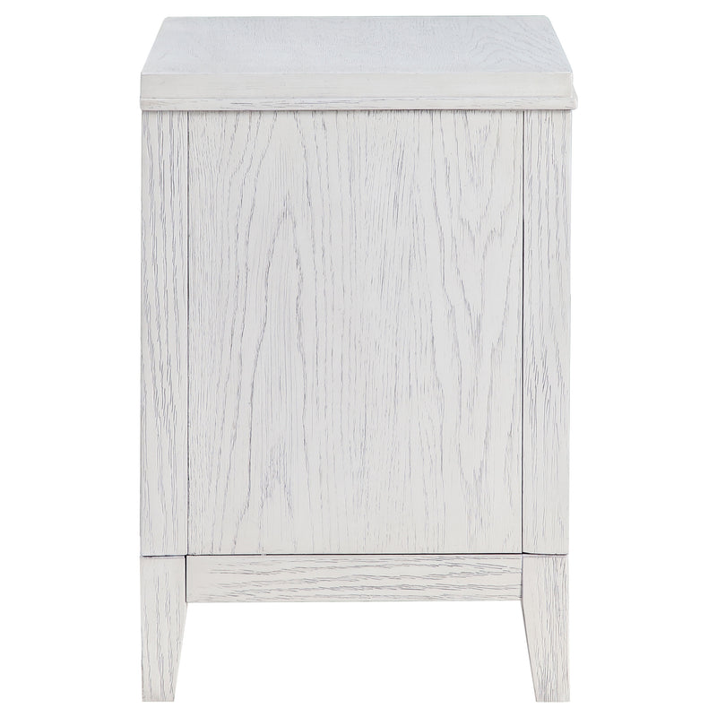 Coaster Furniture Marielle Distressed White Nightstand
