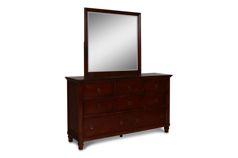 New Classic Furniture Tamarack White Glass Mirror