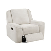 Home Elegance Monterey Black Swivel Reclining Chair