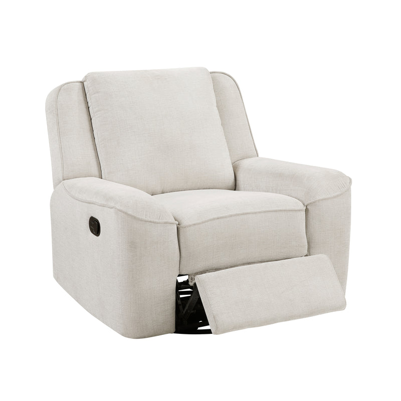Home Elegance Monterey Black Swivel Reclining Chair