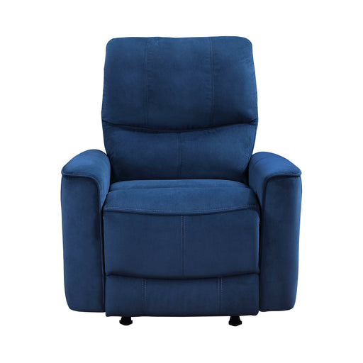 Home Elegance Artem Blue Power Rocker Reclining Chair