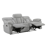 Home Elegance Jules Gray Double Reclining Sofa
