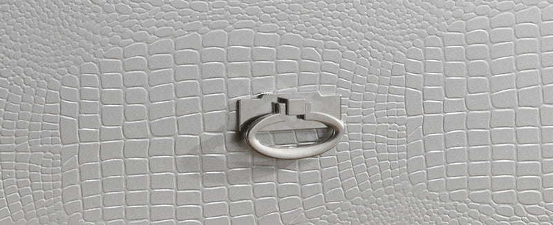 Glory Furniture Hollywood Hills Silver Champagne Nightstand