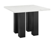 Crown Mark Parkside Black White Counter Height Table