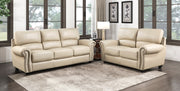 Home Elegance Foxborough Cream 2pc Living Room Set