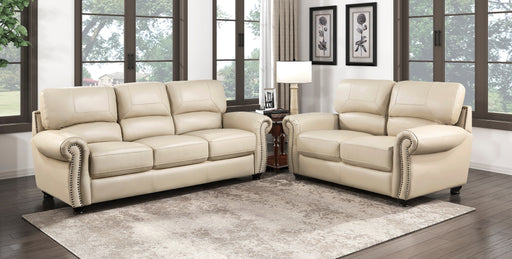 Home Elegance Foxborough Cream 2pc Living Room Set