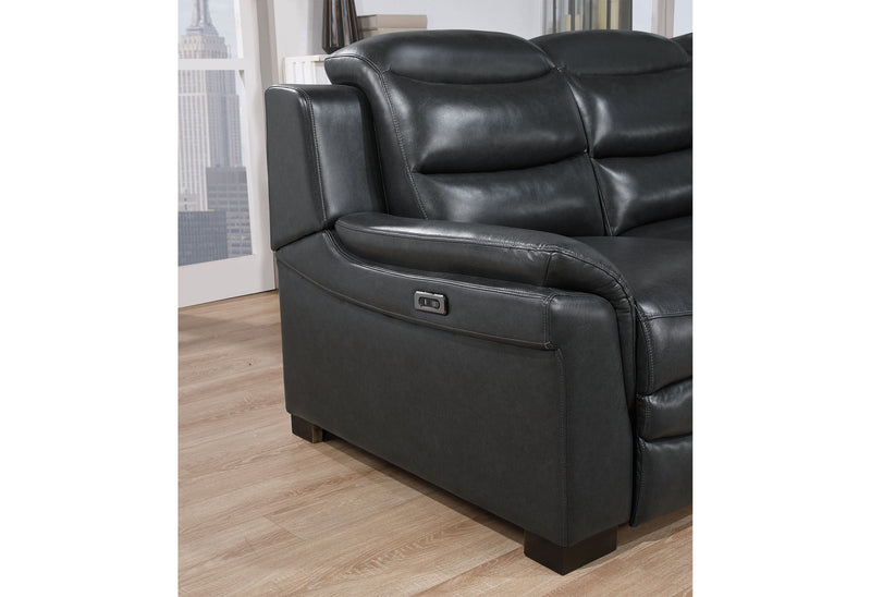 Global Furniture U8518 Charcoal Sofa Bed with USB