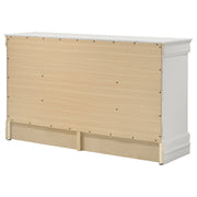 Coaster Furniture Louis Philippe White 6 Drawer Dresser