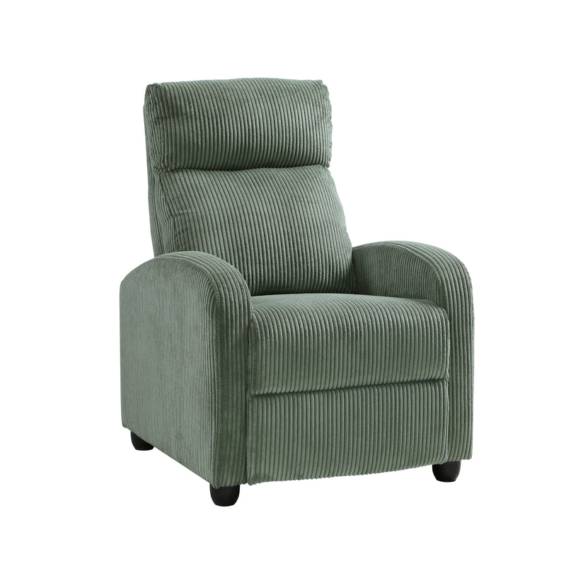 Home Elegance Parsons Gray Push Back Reclining Chair