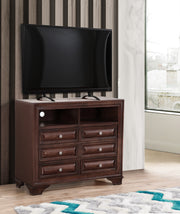 Glory Furniture LaVita Cappuccino TV Media Chest
