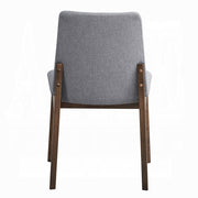 2 Acme Furniture Kaela Light Gray Walnut Side Chairs