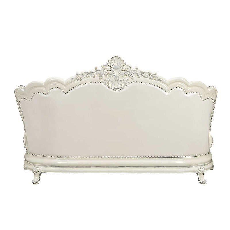 Acme Furniture Adara Pearl Antique White 3pc Living Room Set