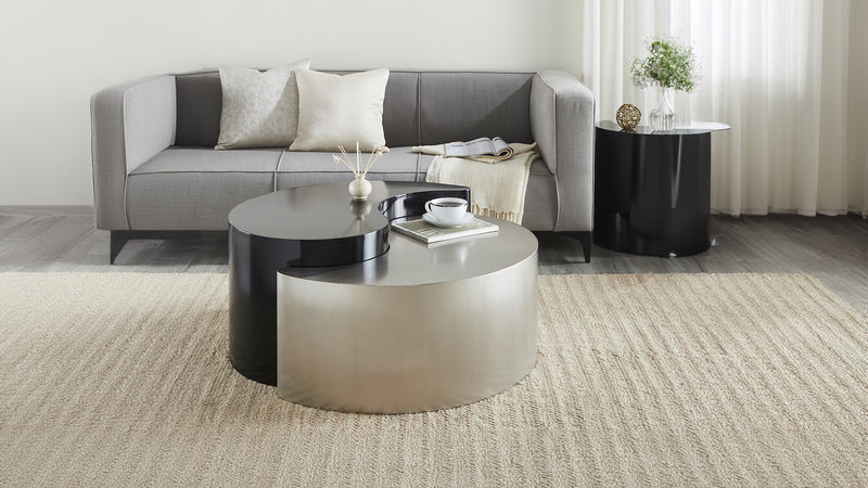 Galaxy Home Ying Yang Mint Taupe Coffee Table