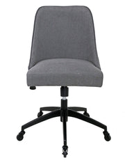 Steve Silver Kinsley Gray Swivel Upholstered Desk Chair