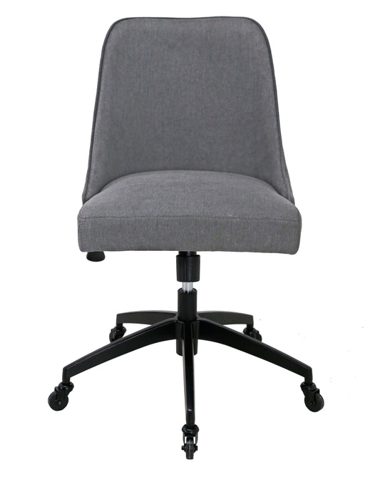 Steve Silver Kinsley Gray Swivel Upholstered Desk Chair
