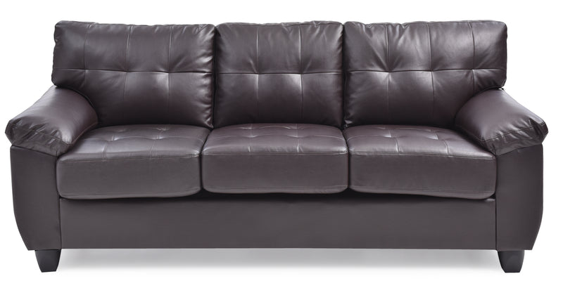 Glory Furniture Gallant Cappuccino Faux Leather Sofa