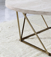 Steve Silver Rowyn Gray Faux Marble Top 3pc Coffee Table Set