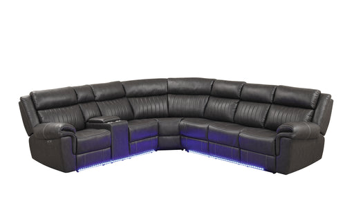Galaxy Home Aviator Gray Recliner Sectional