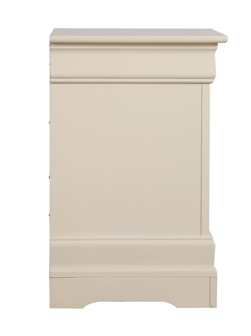 Glory Furniture Louis Phillipe Beige Nightstand