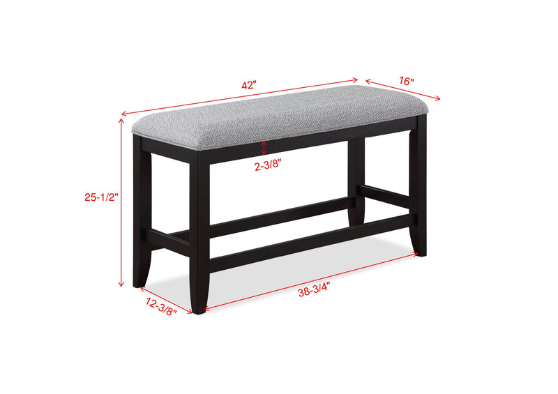 Crown Mark Frey Counter Height Bench