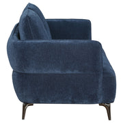 Coaster Furniture Lively Blue Track Arm Loveseat