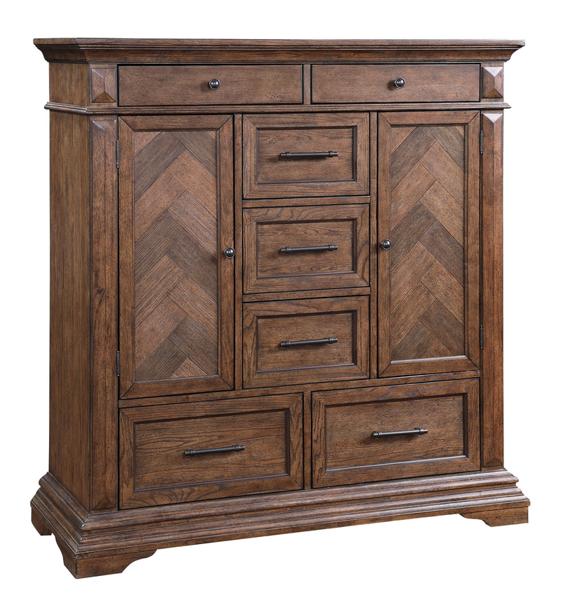 New Classic Furniture Mar Vista Walnut Door Chest