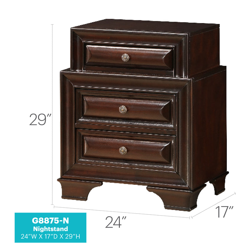 Glory Furniture LaVita Oak Nightstand