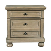 New Classic Furniture Allegra Gray Pewter Nightstand
