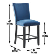 Steve Silver Camila White Blue 5pc Rectangle Counter Set