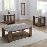 Steve Silver Libby Dusty Tobacco 3pc Coffee Table Set