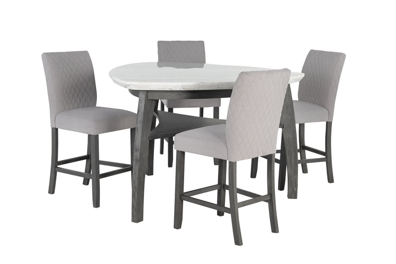 Global Furniture D8192 Light Grey Triangle Bar Table