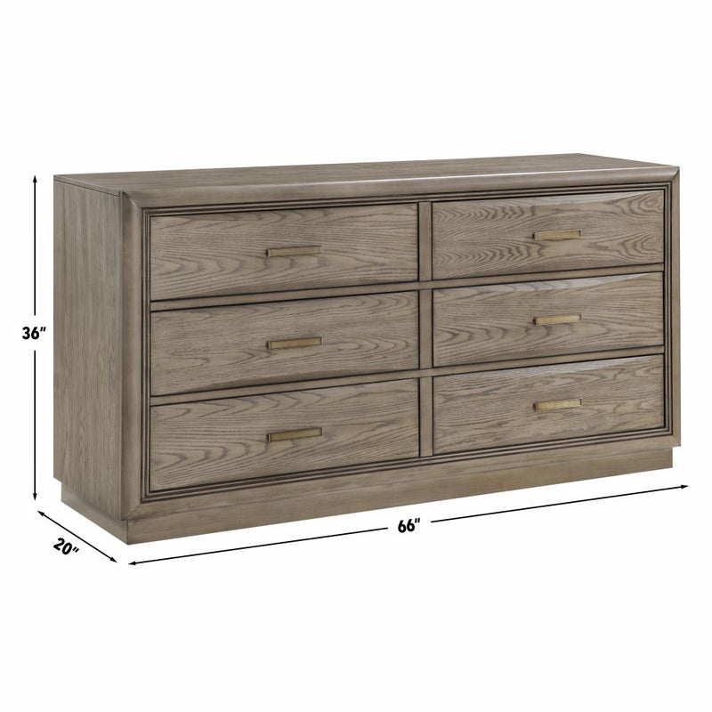 Steve Silver Sonoma Gray 66 Inch Dresser