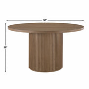 Steve Silver Colvin Black 52 Inch Round Dining Table