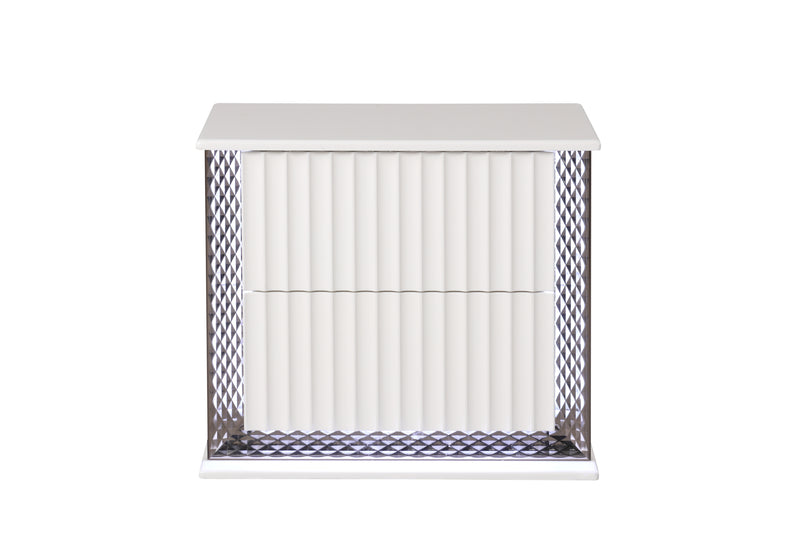 Galaxy Home Fabio White Nightstand