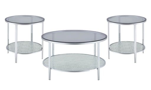 Steve Silver Frostine Silver 3pc Coffee Table Set