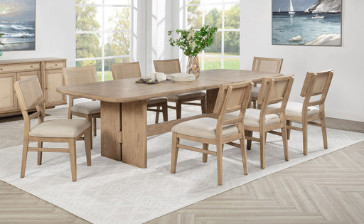 Coaster Furniture Kailani Beige Oak 9pc Dining Room Set