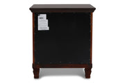 New Classic Furniture Tamarack White 2 Drawer Nightstand